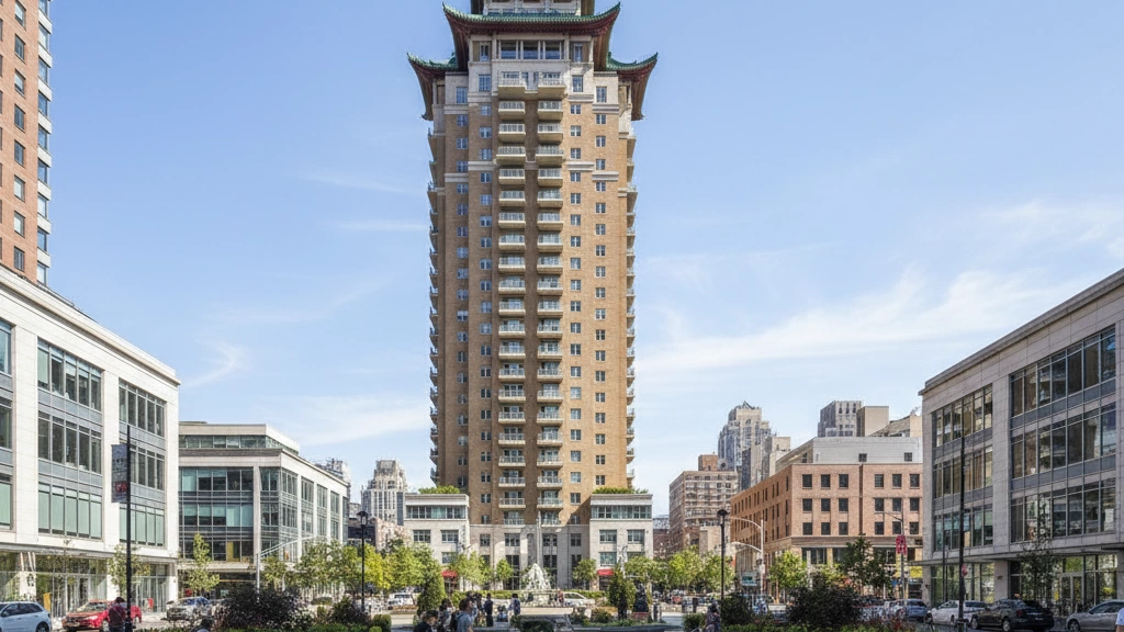 Confucius Plaza 44-Story Tower Architecture